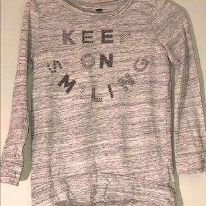 🌵Gray Long Sleeve Tee for Girls